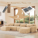 U-Shaped Boneless Sofa