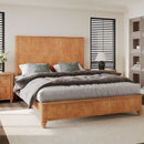 Platform Bed Frame & Tall Headboard by HouseOfZazla