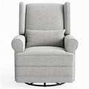 Extra Wide Swivel Recliner Glider Chair With Footrest by HouseOfZazla