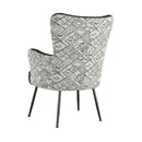 Accent Chair With Unique Print Fabric