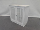 Louvered Double-Door Floor-Standing Bathroom Vanity