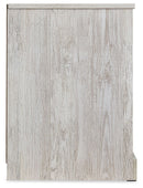 Paxberry - One Drawer Night Stand - Open Cubby - Whitewash