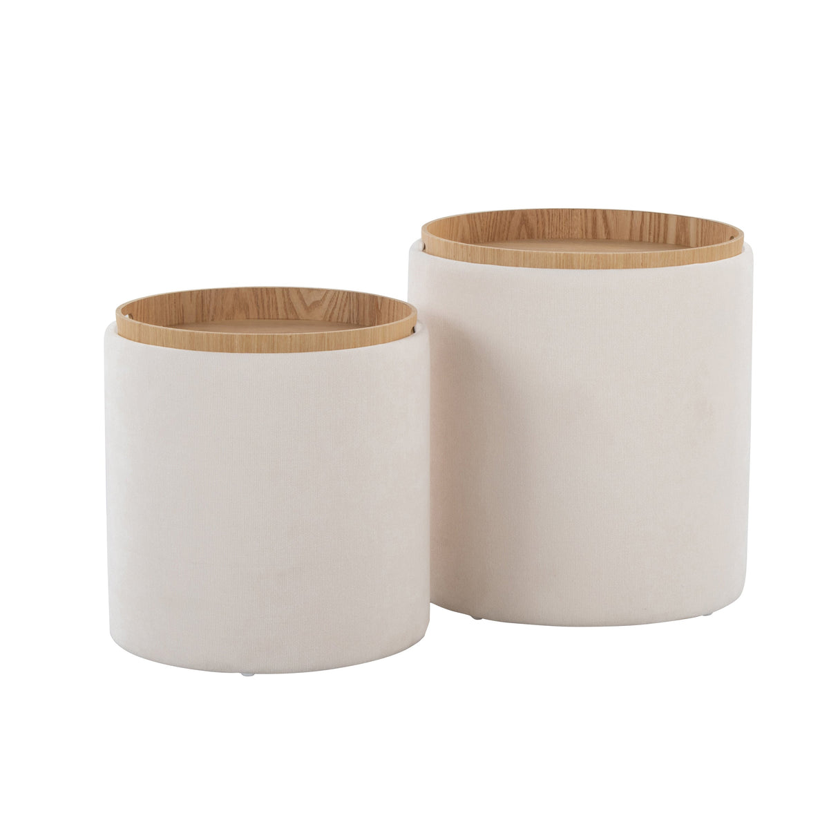 Contemporary Nesting Ottoman Set in, photo 6 of 9