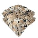 Outdoor Chair Cushions Set of 2, 19 x 19 x 4 Inch Tufted Seat Cushions by HouseOfZazla