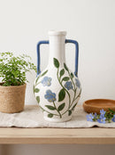 Floral Amphora Ceramic Vase