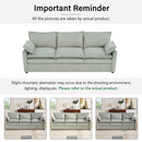 Modern 3 Seater Sofa With Side Storage Pockets For Living Room by HouseOfZazla