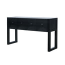 Geometric Carved Console Table With 3 Soft Close Drawers by HouseOfZazla