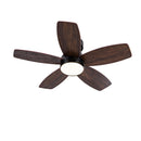 Ceiling Fans with Lights and Remote, 32 Inch Low Profile Ceiling Fan with Light, Flush Mount, Reversible, 3CCT, Dimmable by HouseOfZazla