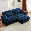 Super Comfort Oversized Modular Sectional Sofa With Movable Ottoman by HouseOfZazla