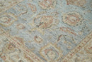 4x6 LoomBloom Aqua Hand Knotted 100% Wool Turkish Oushak Traditional Oriental Area Rug