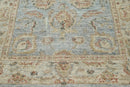 4x6 LoomBloom Aqua Hand Knotted 100% Wool Turkish Oushak Traditional Oriental Area Rug