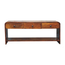 Aspen - Slim Media Unit - Dark Brown by Unique Piece Furniture