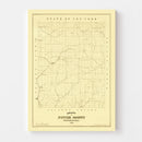 Vintage Map of Potter County, Pennsylvania 1856