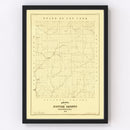 Vintage Map of Potter County, Pennsylvania 1856