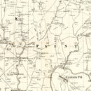 Vintage Map of Clarion County, Pennsylvania 1865