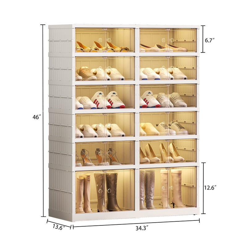 Walker Edison | Portable Shoe Rack Organizer