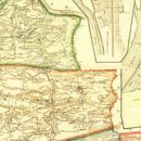 Vintage Map of Northumberland County, Pennsylvania 1874