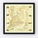 Vintage Map of Northumberland County, Pennsylvania 1874