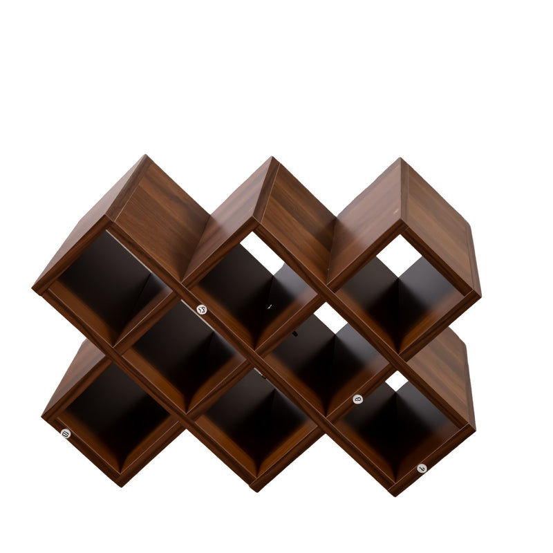 Large Wall Mounted 3 Tier Rustic Bottle Wine Rack, photo 3 of 10
