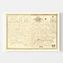 Vintage Map of Montgomery County, Pennsylvania 1849