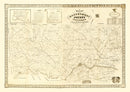 Vintage Map of Montgomery County, Pennsylvania 1849