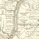 Vintage Map of Warren County, Pennsylvania 1865