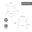 Upholstered Open Back Armchair With Weathered Rubberwood Legs by Unique Piece Furniture