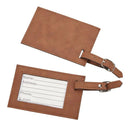 Leatherette Luggage Tag, Caramel 2.75" X 4.375" by creativegiftsdirect