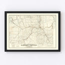 Vintage Map of Warren County, Pennsylvania 1865