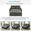 Loveseat Sofa Pull-Out Bed With Adjustable Backrest, 3 USB Ports And 2 Lumbar Pillows For Living Room by HouseOfZazla
