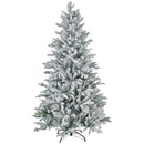 HOMCOM 6ft Snow Flocked Artificial Christmas Tree