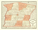 Vintage Map of Anderson County, South Carolina 1877