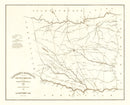 Vintage Map of Laurens County, South Carolina 1825