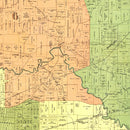 Vintage Map of Shelby County, Tennessee 1888