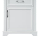 Freestanding Bathroom Vanity Tall With Damping Hinge Doors, Adjustable Shelves - White by HouseOfZazla