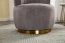 360 Degree Swivel Cuddle Barrel Accent Sofa Chairs, Round Armchairs with Wide Upholstered, Fluffy Velvet Fabric Chair for Living Room, Bedroom, Office, Waiting Rooms