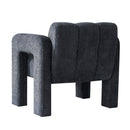 31.10" Boucle Upholstered Accent Chair by Unique Piece Furniture