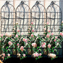 Metal Garden Rustproof Trellis For Climbing Plants Outdoor Flower Support by Unique Piece Furniture