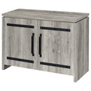 2 Door Accent Cabinet With Accents - Gray by HouseOfZazla