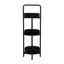 Modern 3 Tier Handwoven Side Table With Oval Organizer