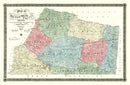 Vintage Map of Mecklenburg County, Virginia 1870