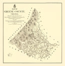 Vintage Map of Greene County, Virginia 1875