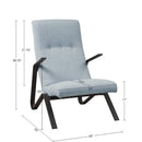 Manhattan - Accent Chair With High Back Support - Light Blue by Unique Piece Furniture