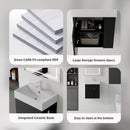 21.6 Inch Floating Bathroom Vanity with Sink by HouseOfZazla