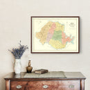 Vintage Map of Chesterfield County, Virginia 1888
