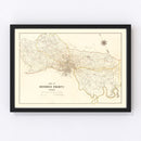Vintage Map of Henrico County, Virginia 1901