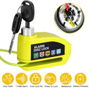Motorcycle Disc Lock Alarm – Anti-Theft with 110dB Siren & Reminder Cable