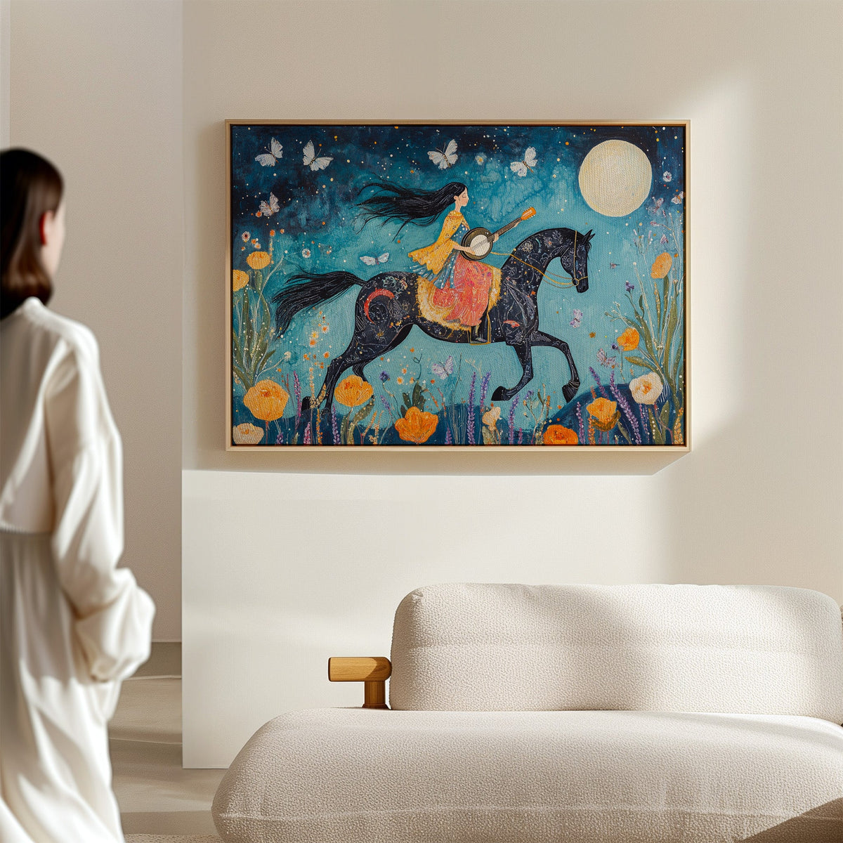Moonlit Melody on Midnight Horseback, photo 7 of 16