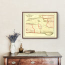 Vintage Map of Rockbridge County, Virginia 1860