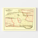 Vintage Map of Rockbridge County, Virginia 1860